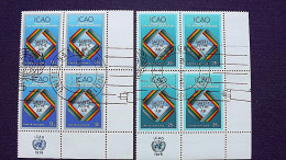 UNO-New York 322/3 Yv 290/1 Sc 298/9 Oo/FDC-cancelled EVB ´D´, Internationale Organisation Für Zivilluftfahrt (ICAO): - Used Stamps