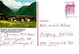 ALLEMAGNE. Carte Pré-timbrée Ayant Circulé En 1986. Inzell. - Cartoline Illustrate - Usati