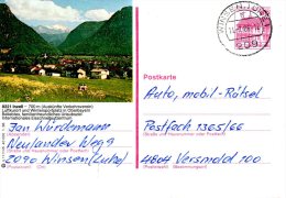 ALLEMAGNE. Carte Pré-timbrée Ayant Circulé En 1986. Inzell. - Cartes Postales Illustrées - Oblitérées