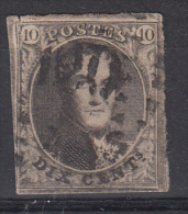 BELGIË - OBP - 1858 - Nr 10A (P 120 - TOURNAI) - Gest/Obl/Us - Postmarks - Lines: Perceptions