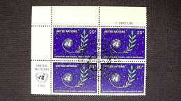 UNO-New York 396 Yv 364 Sc 373 Oo/FDC.cancelled EVB ´A´, Konferenz über Friedliche Nutzung Des Weltraums (UNISPACE) - Oblitérés