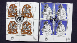 UNO-New York 446/7 Yv 414/5 Sc 423/4 Oo/FDC.cancelled EVB ´D´, Eine Zukunft Für Flüchtlinge - Used Stamps
