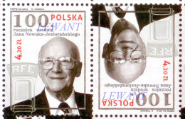 2014.10.02. 100th Birthday Of Jan Nowak-Jezioranski (Radio Free Europe) - MNH (tête-bêche) - Nuevos