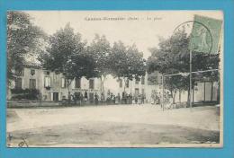 CPA Animée La Place CENNES-MONESTIES 11 - Autres & Non Classés