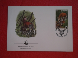 Congo Zaire Kinshasa FDC Serie World Animals Widelife Fund 1984 Nice Stamp - Kinshasa - Léopoldville