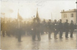 NIMES (30) Carte Photo Militaria Remise De Décoration  1912 Belle Animation - Nîmes