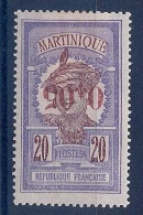 MARTINIQUE - 106A  VARIETE SURCHARGE RENVERSEE  NEUF MLH - Neufs