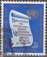 Nations Unies (Genève) 1969 Yvert 5 O Cote (2015) 0.80 Euro Charte De Nations Unies Cachet Rond - Oblitérés