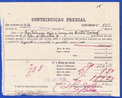 1936 - CONTRIBUIÇÃO PREDIAL - DISTRITO DE LISBOA 1º BAIRRO -- 16.JULHO.1936 - Portugal