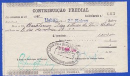 1941 - CONTRIBUIÇÃO PREDIAL - DISTRITO DE LISBOA 1º BAIRRO -- 7.ABRIL.1941 - Portugal