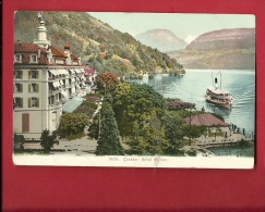 PAG-01 Gersau Hotel Müller, Schiff. GElaufen In 1906 - Gersau