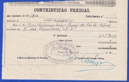 1942 - CONTRIBUIÇÃO PREDIAL - DISTRITO DE LISBOA 2º BAIRRO -- 12.JANEIRO.1942 - Portogallo