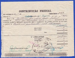 1943 - CONTRIBUIÇÃO PREDIAL - DISTRITO DE LISBOA 2º BAIRRO -- 13.OUTUBRO.1943 - Portugal