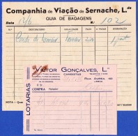 1923 -1936 - COMPANIA VIAÇÃO SERNACHE + VICTOR GONÇALVES, LISBOA - Portogallo