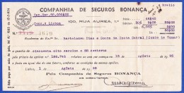 1935 - COMPANHIA DE SEGUROS BONANÇA, RUA AUREA, 100 . LISBOA - Portugal