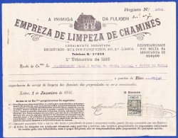 1936 - EMPREZA DE LIMPEZA DE CHAMINÉS - RUA DOS FANQUEIROS, 207 . LISBOA - Portugal