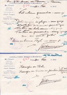 1935 - CONSULTÓRIO MÉDICO-CIRURGICO, JOSÉ TAMAGNINI - TOMAR -- 2 RECEITAS - Portugal