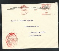 Enveloppe Pour L'Allemagne Par Poste Aérienne Du 01/12/1933 - Lettres & Documents