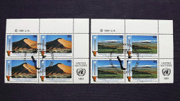 UNO-New York 612/3 Yv 588/9 Oo/FDC-cancelled EVB ´B´, 1 Jahr Unabhängigkeit Namibias - Used Stamps