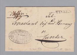 Heimat GR Tinzen (Tinizung-Rona) 1864-02-22 BOM Nach Cunters - Storia Postale