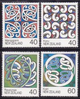 NEW ZEALAND 1988 Maori Rafter Paintings - Dachgiebelverzierungen MNH, Mi # 1017-20 - Unused Stamps