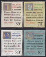 NEW ZEALAND 1988 Christmas Carols - Weihnachtslieder MNH, Mi # 1037-40 - Unused Stamps