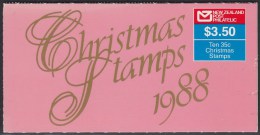 NEW ZEALAND 1988 Christmas Carols - Weihnachtslieder Booklet/Markenheftchen MNH, Mi # 1037 - Cuadernillos