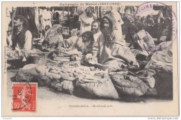 CAMPAGNE AU MAROC 1909/1910  MARCHANDS JUIFS  JUDAICA - Vendedores Ambulantes