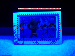 * 2006 N° 100  FRAGMENT 22.12.2006 AUTOADHÉSIFS DEUX BANDES PHOSPHORESCENTES OBLITÉRÉ YVERT TELLIER 0.70 € - Used Stamps