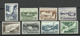 ISLAND 1956 Michel 303 - 310 Wasserfälle Water Fall MNH - Nuevos