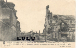 DEPT 60 : Ribecourt , L église ( Grande Guerre ) - Ribecourt Dreslincourt