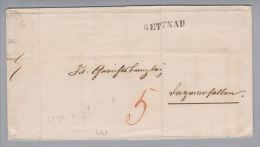 Heimat LU Gettnau 1867-03-13 Langstempel Doppelt Verwendeter Brief - Lettres & Documents