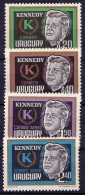 Uruguay - 1965 First Anni. Death Of F. Kennedy - Unused Serie - Kennedy (John F.)