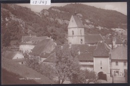 St-Ursanne -Porte D´entrée De La Ville Avec Maisons Autour De La Collégiale - Ca 1920 (13´843) - Saint-Ursanne
