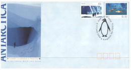 (111) Australia FDC Cover - Antarctica AUS - Russia Co-operation (2 Covers) - FDC