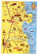 Delcampe - Espagne--FIGUERAS--carte Géographique Publicitaire Illustrée  GARRE  Tailleur--Foto Meli---carte Pas Très Courante - Gerona