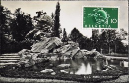 C.P.S.M. - SUISSE - BERNE - Monument De L'Union Postale Universelle - Affr. Du Timbre UPU De 1949 - TBE - - WPV (Weltpostverein)