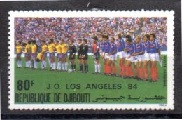 DJIBOUTI     PA 212   * *   Jo 1984    Football  Soccer Fussball - Ongebruikt