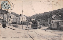 ¤¤  -   243   -   BONSECOURS    -  La Ligne De Tramway  -  Hôtel De La Grace De Dieu " Vve PICHOT "   -  ¤¤ - Bonsecours
