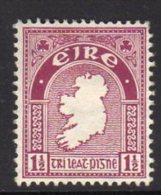 Ireland 1940 1½d Definitive, E Wmk., Hinged Mint - Usati