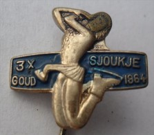 Figure Skating - SJOUKJE GOUD 1964. Holland Netherlands PINS BADGES   Z - Kunstschaatsen