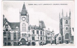 UK2412    READING : Town Hall And St. Lawrence Church - Reading