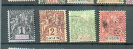 GAB 293 - YT 16-17-19-20 Obli - Used Stamps