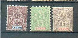 GAB 295 - YT 18-19-21* - Unused Stamps