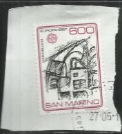 SAN MARINO 1987 EUROPA UNITA CEPT LIRE 600 USATO USED OBLITERE´ - Usados