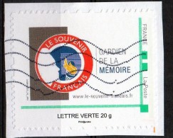 France 2015  Le Souvenir Français  Gardien De La Mémoire Lettre Verte - Collectors