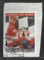 SAN MARINO 2005 LA FERRARI MICHAEL SCHUMACHER € 0,45 USATO USED OBLITERE´ - Gebruikt