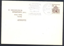 Delcampe - Germany Deutschland 1967 Card: Boxing Boxe Boxen Boxeo: Deutsche Amateur Box Meisterschaften Münster - Boxe