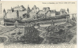 Carlat - Château (gravure XVe Siècle) - Non écrite - CR4 - Carlat