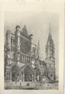 Chartres - Cathédrale : Portail Nord (vers 1850) - Non écrite   - CR4 - Chartres
